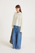 Niclas Short Sweater - Vit