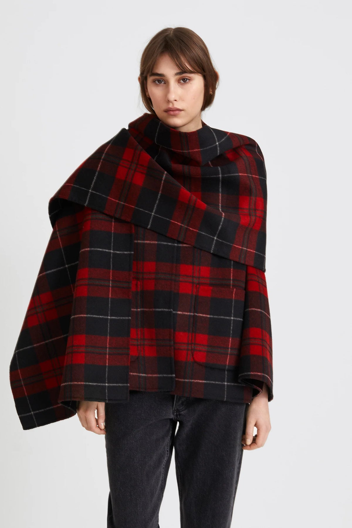 Tecla Scarf - Red Check