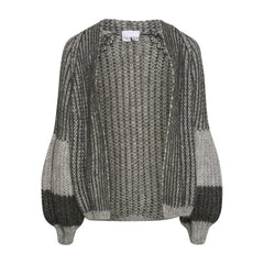 Liana Knit Cardigan - Grey Melange Mix