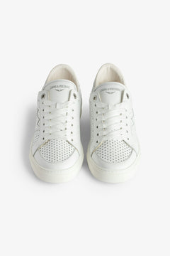 La Flash Smooth Calfskin Perfo - Blanc