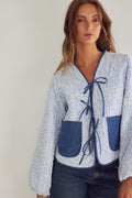 Lori Jacket - Calla Denim Print