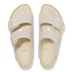 Arizona Rivet Logo Natural Leather Narrow - Ecru