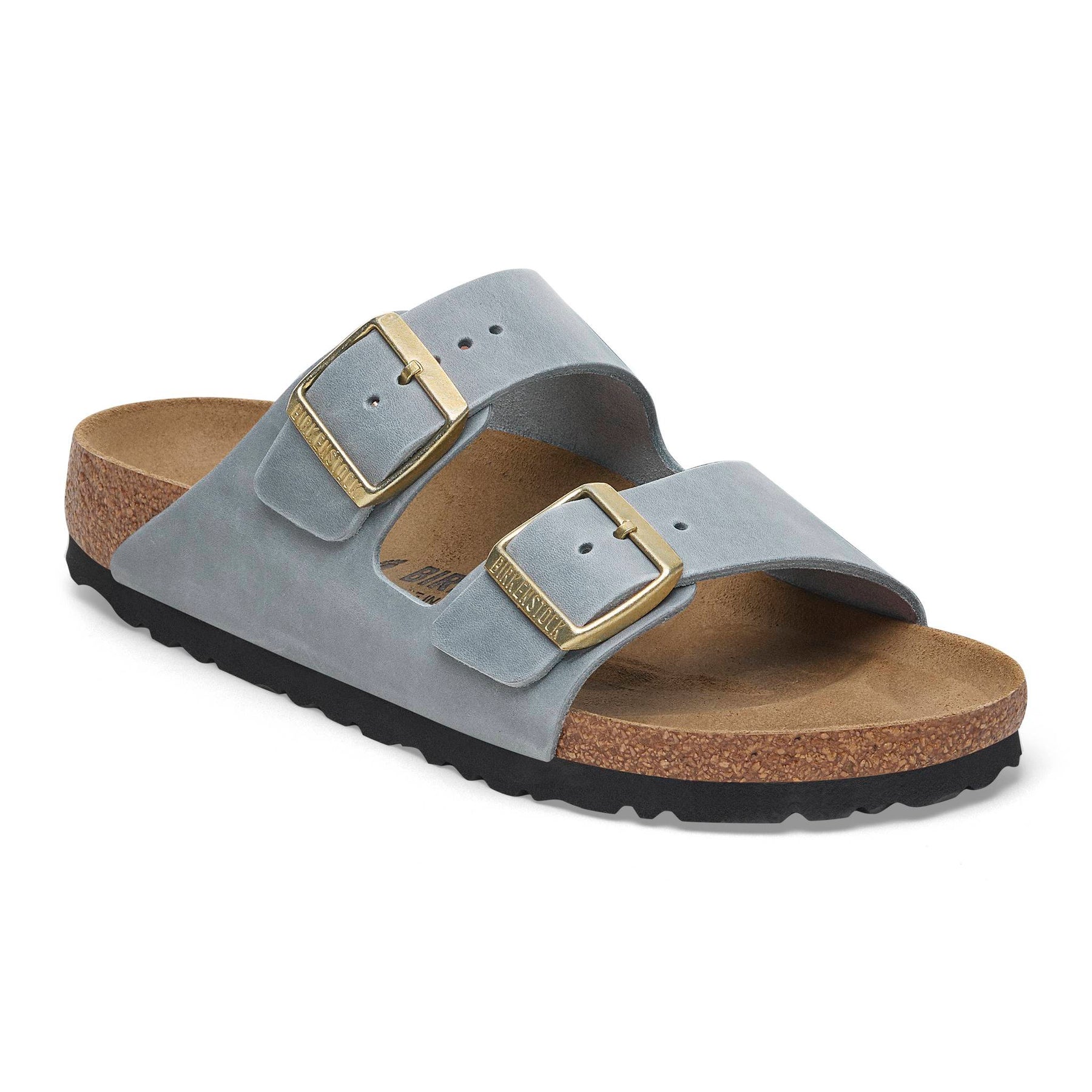 Birkenstock Arizona Waxy Leather Narrow - Basalt Gray