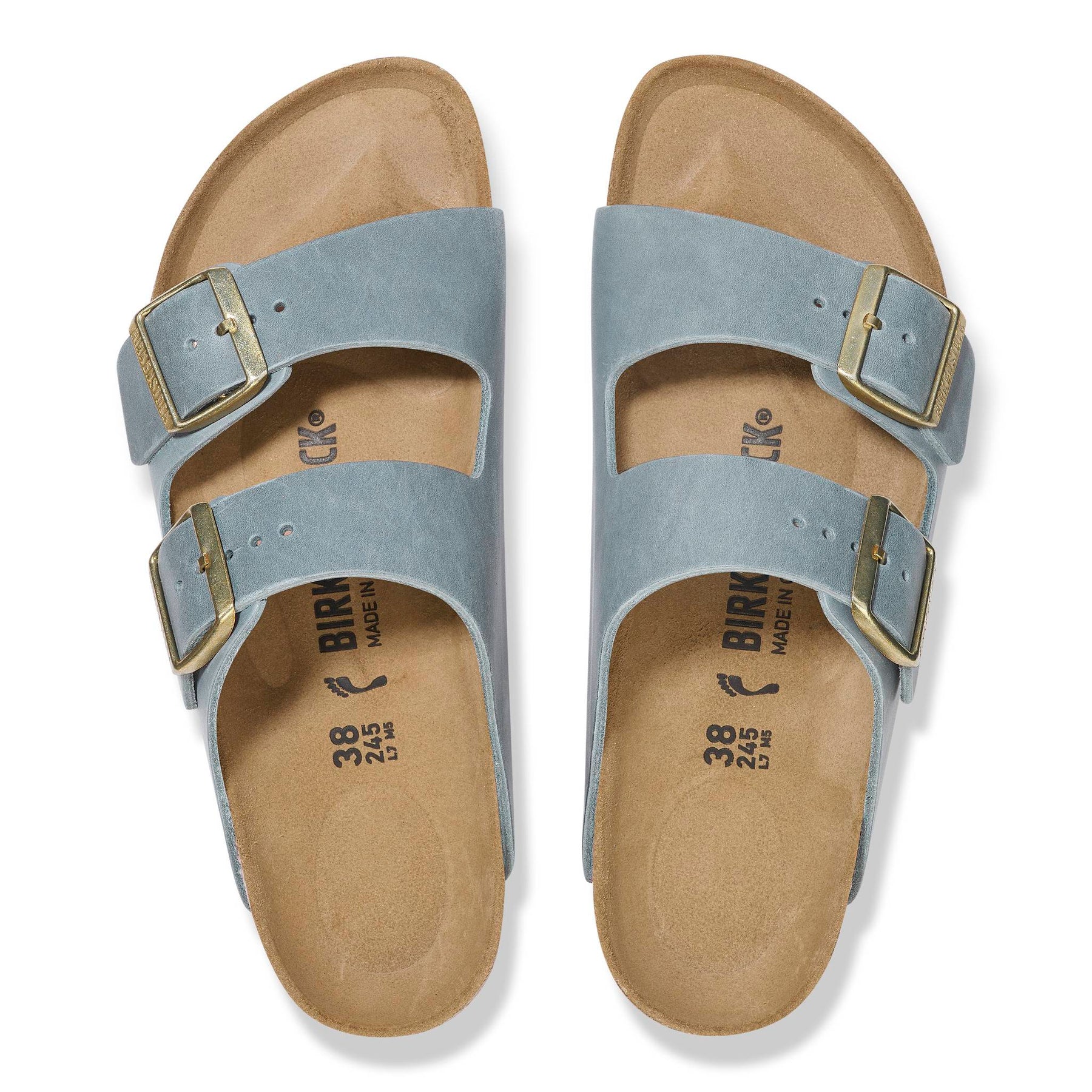 Birkenstock Arizona Waxy Leather Narrow - Basalt Gray