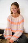 Pacific Knit Sweater - Apricot/Lavender Mix