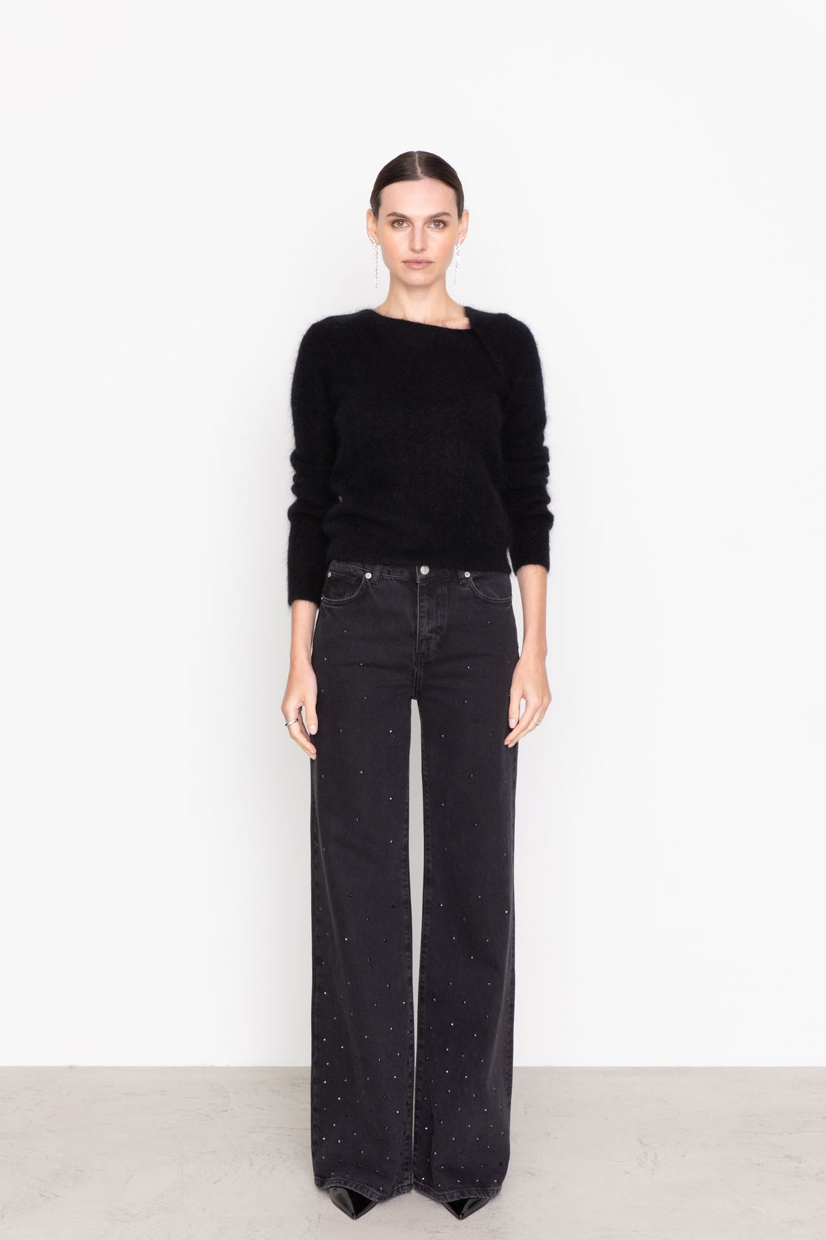 Taylor Embellished - Washed Black
