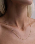 Thin Chain Necklace - Guld