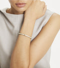 Thin Kira Enamel Bracelet - Tory Gold / New Ivory