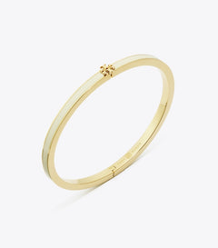 Thin Kira Enamel Bracelet - Tory Gold / New Ivory