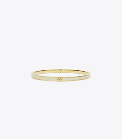 Thin Kira Enamel Bracelet - Tory Gold / New Ivory