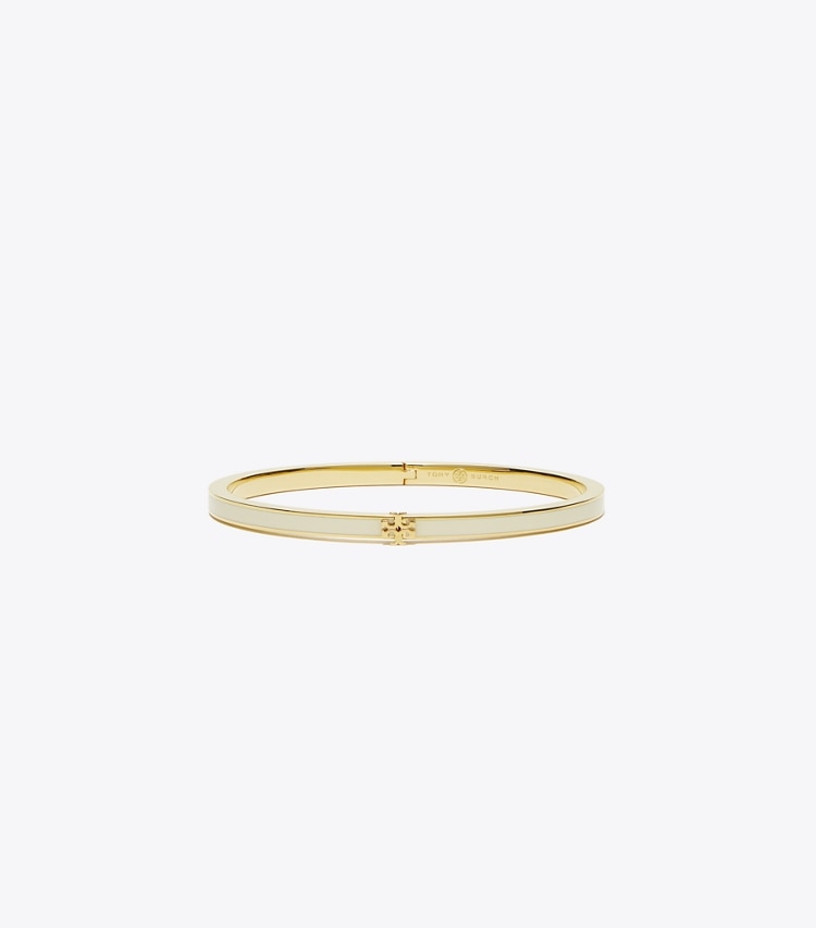Thin Kira Enamel Bracelet - Tory Gold / New Ivory