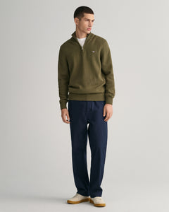 Casual Cotton Halfzip - Racing Green