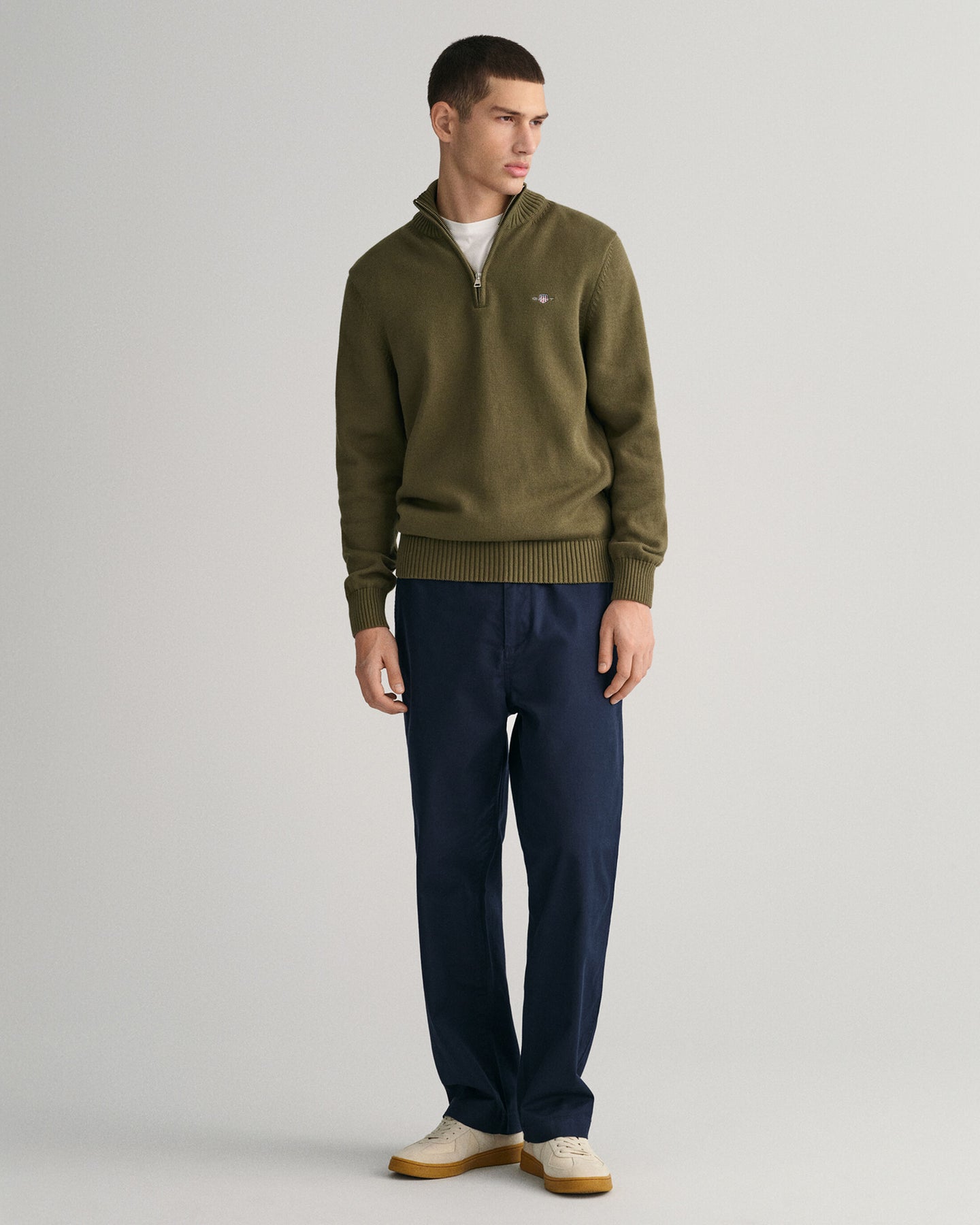 Casual Cotton Halfzip - Racing Green