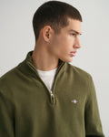 Casual Cotton Halfzip - Racing Green