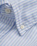 Reg Oxford Banker Stripe Shirt - Light Blue