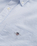 Reg Oxford Banker Stripe Shirt - Light Blue