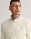 Cotton Cable C-Neck - Cream