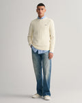 Cotton Cable C-Neck - Cream