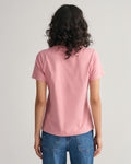 Regular Tonal Shield SS T-Shirt - California Pink Melange