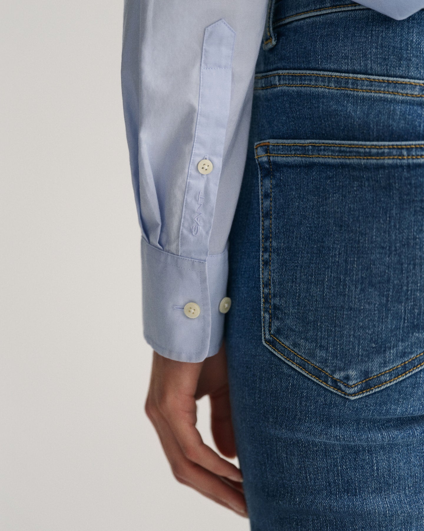 Rel Poplin Shirt - Light Blue