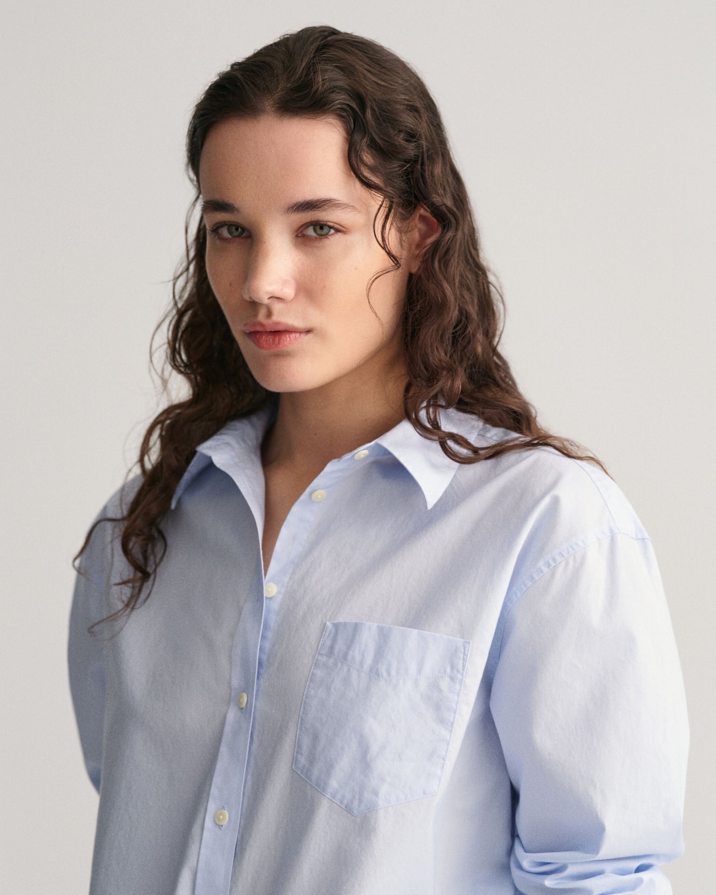 Rel Poplin Shirt - Light Blue