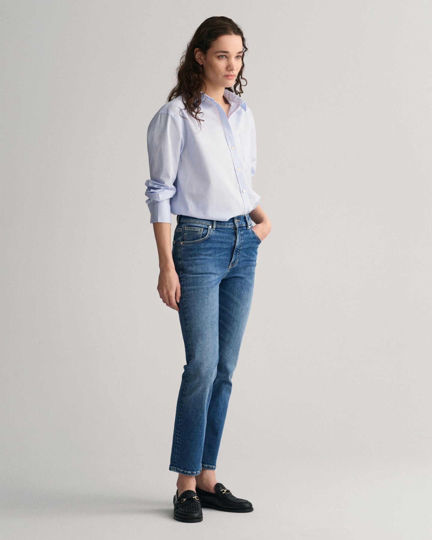 Rel Poplin Shirt - Light Blue