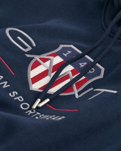 Rel Archive Shield Hoodie - Evening Blue