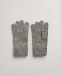 Shield Wool Gloves - Grey Melange