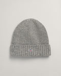 Shield Wool Beanie - Unisex  - Grey Melange