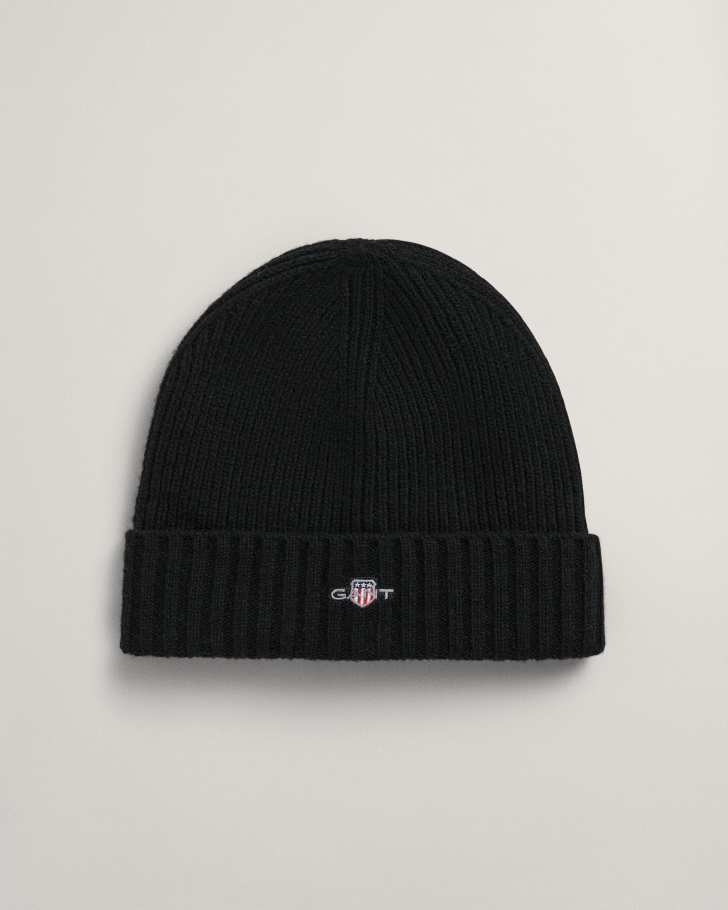 Shield Wool Beanie - Unisex - Black
