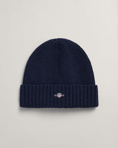 Shield Wool Beanie  - Unisex - Marine