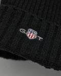 Shield Wool Beanie - Unisex - Black