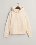 Regular Tonal Shield Hoodie - Linen