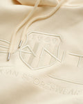 Regular Tonal Shield Hoodie - Linen
