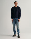 Superfine Lambswool C-Neck - Marine