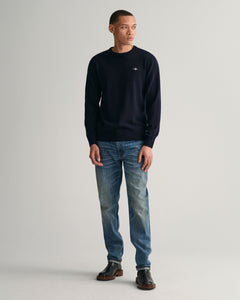 Superfine Lambswool C-Neck - Marine