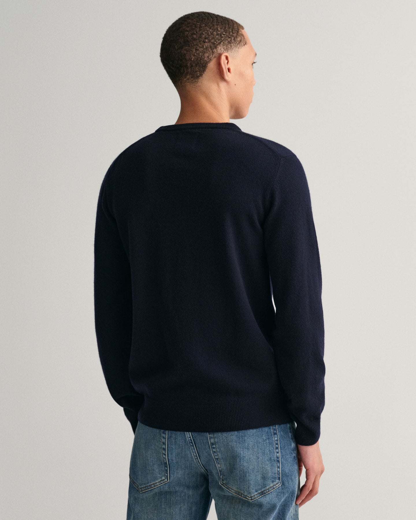 Superfine Lambswool C-Neck - Marine