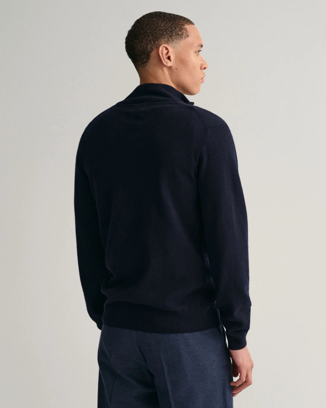 Superfine Lambswool Half Zip - Marine