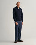 Superfine Lambswool Half Zip - Marine
