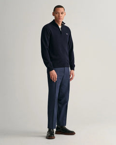 Superfine Lambswool Half Zip - Marine