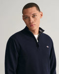 Superfine Lambswool Half Zip - Marine
