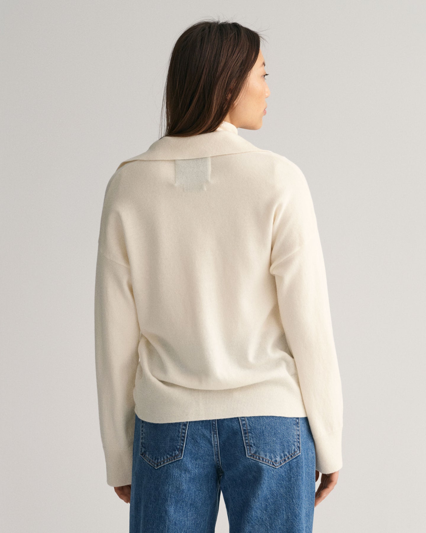 Superfine Lambswool Rugger - Cream