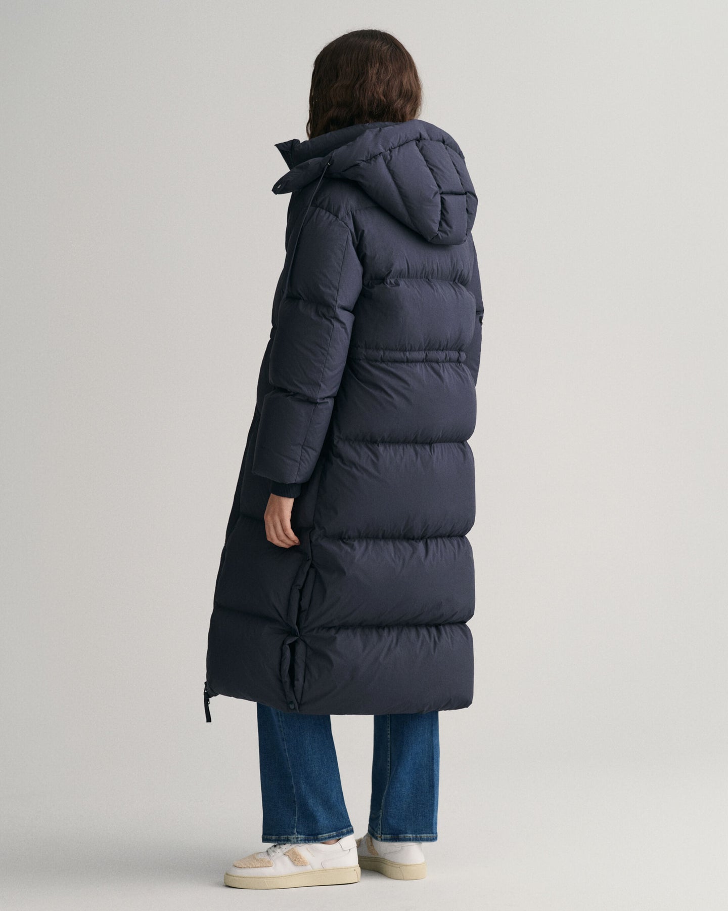 Full Length Down Coat - Evening Blue