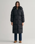 Full Length Down Coat - Ebony Black