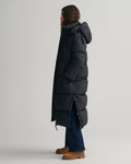 Full Length Down Coat - Ebony Black