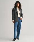 Regular Herringbone Blazer - Antracit Melange