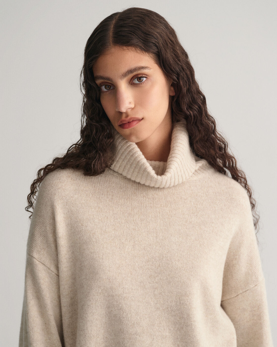 Lounge Rollneck Sweater - Soft Oat