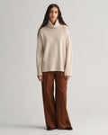 Lounge Rollneck Sweater - Soft Oat