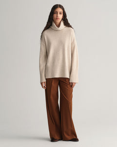 Lounge Rollneck Sweater - Soft Oat