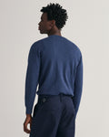 Classic Cotton C-Neck - Dark Jeansblue Melange